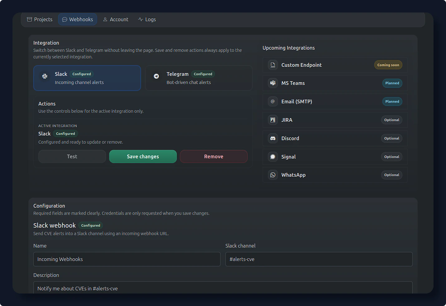 Integrations preview